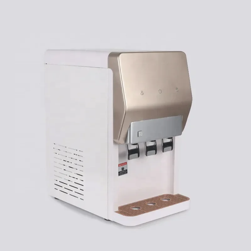 Domestic counter top small home pure water purification filter purifier mini water osmosis dispenser with hot cold taps