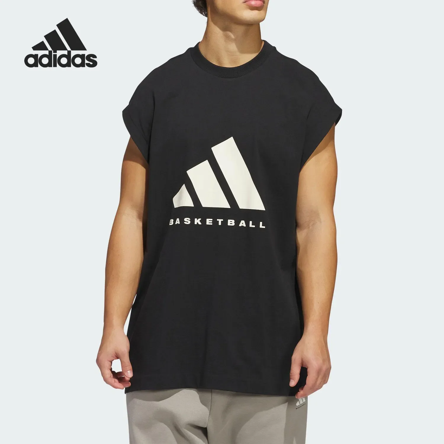 

Adidas ADI BB SL TEE Men's and Women's Sports Sleeveless T-shirt JY0200