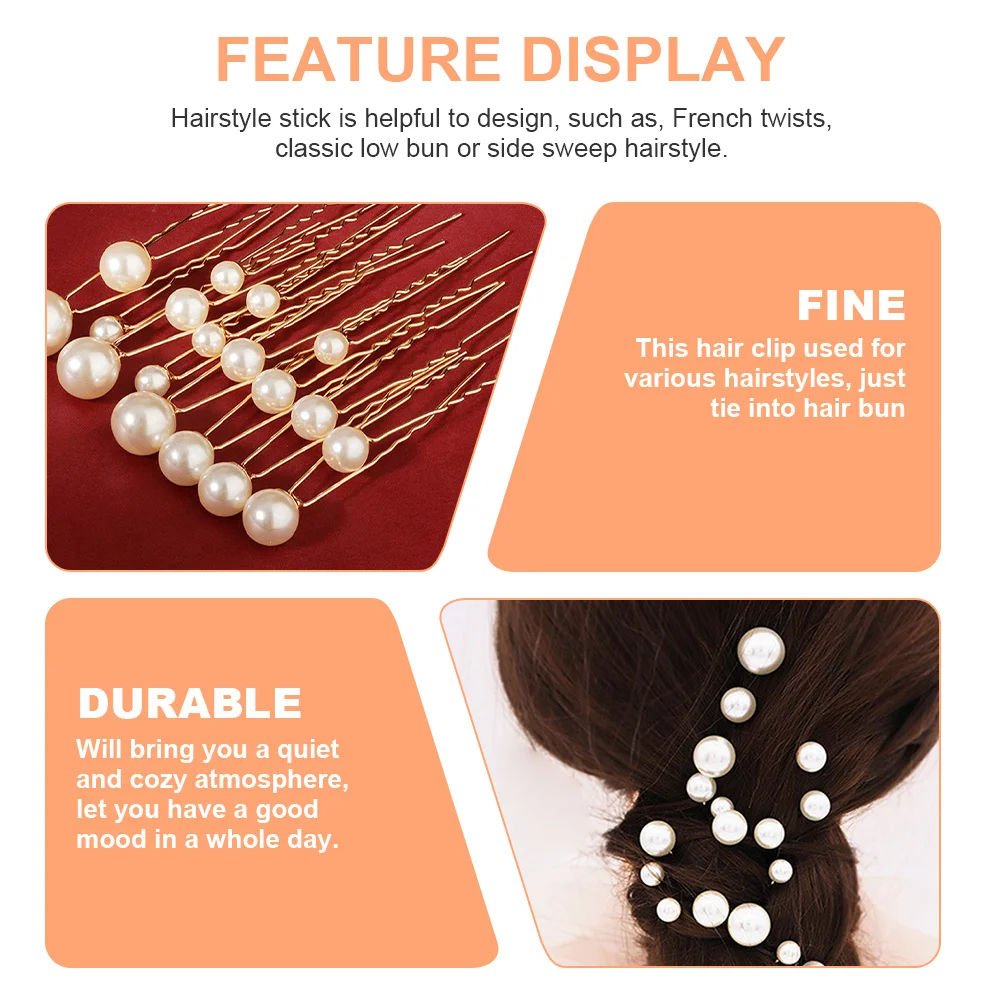 

18Pcs Wedding Hair Clips Bridal Accessories Elegant Design for Buns Hairstyles Styling Tools Wedding Hair Pins