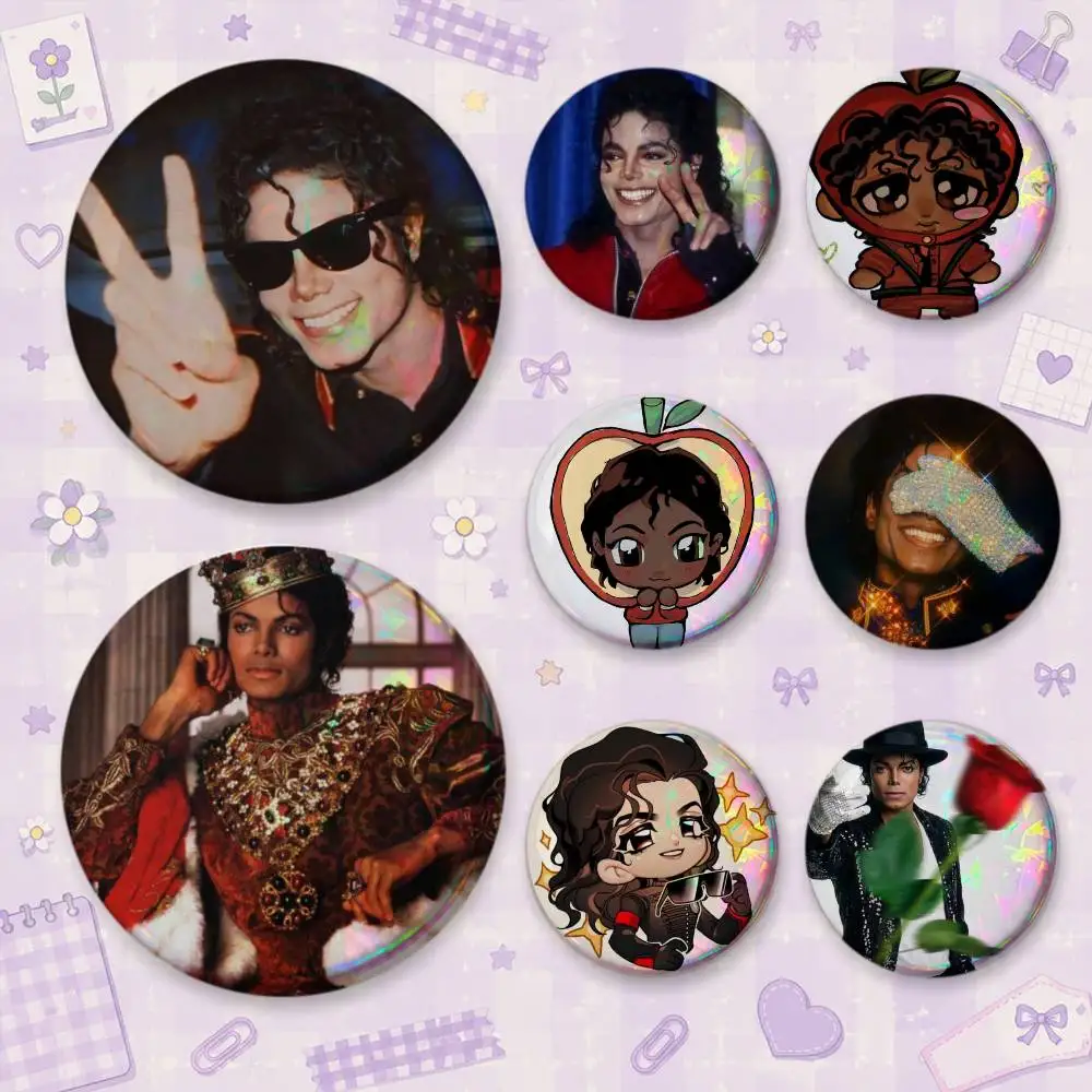 Legend M-Michael J-Jacksons MJ Brooches Cartoon Badge Pins Backpack Hat Accessories Friend Gift
