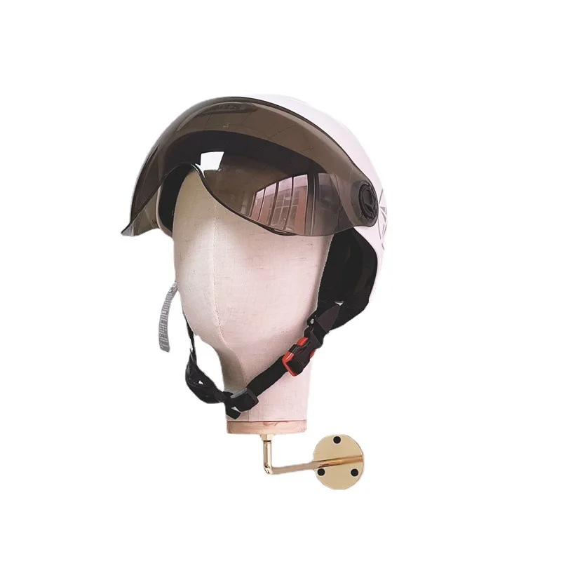 

Mannequin Head Model Wall Mounted Head Wig Hat Display Stand Display Hair Hat Holder Display for Home Salon And Travel Beginner