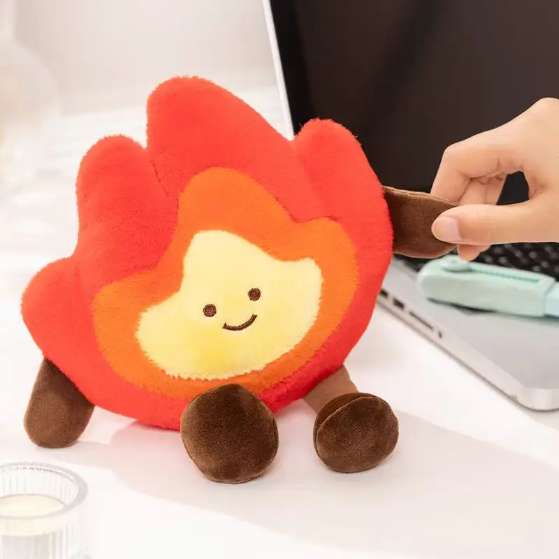 22/46cm New Simulation Small Flame Doll Filled Plush Toy Pillow Cute Cartoon Anime Gift for Friends Fun Doll