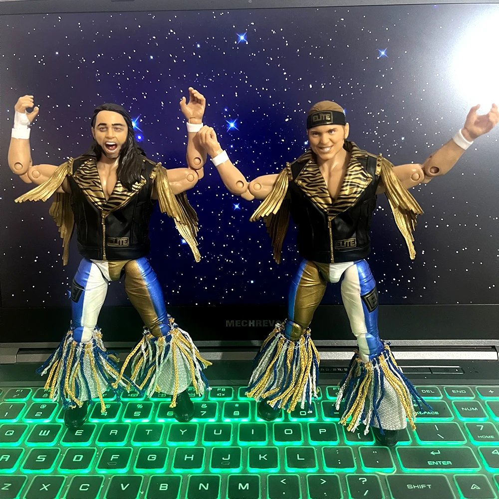 Original DA 6.5'' NICK&MATT JACKSON  MMA/WWE/AEW Stardust Figura Challenge Arena Wrestling Gladiator Moving Figure