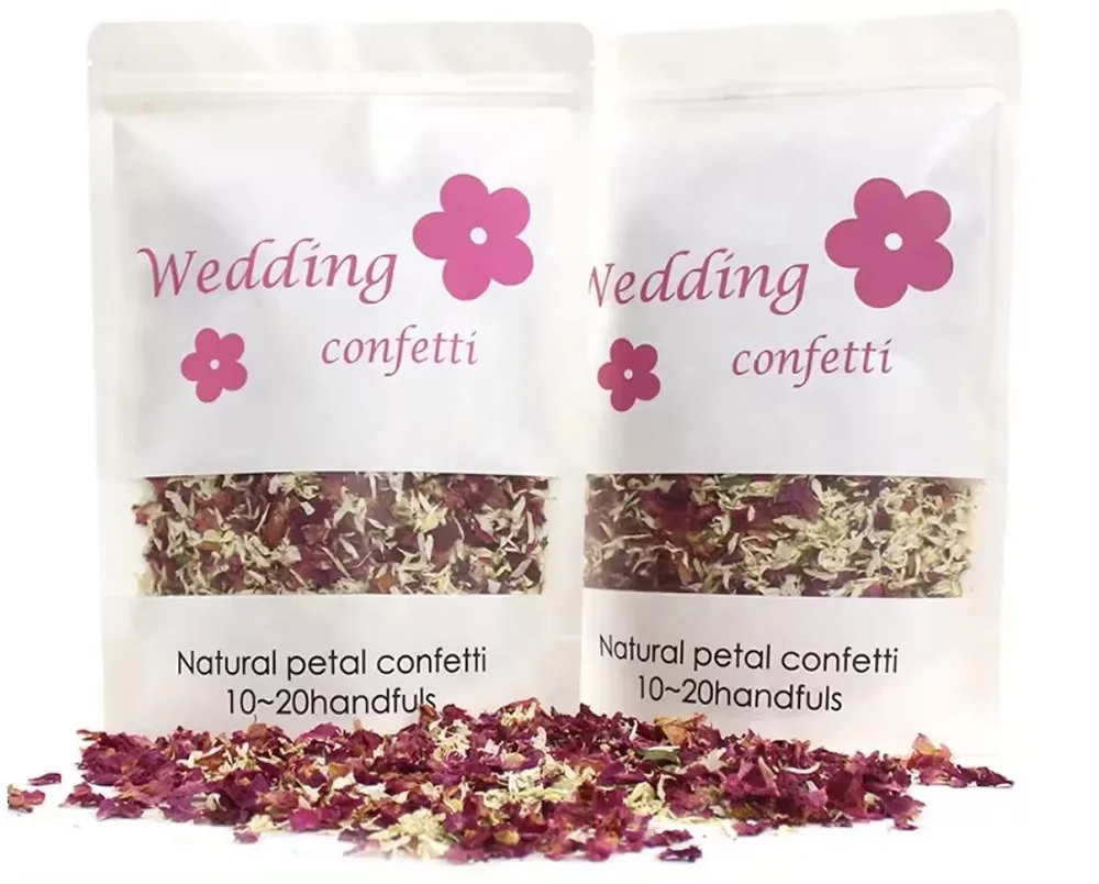 1L 100% natural wedding confetti flower petals biodegradable rose confetti for Bridal Shower Wedding Decor