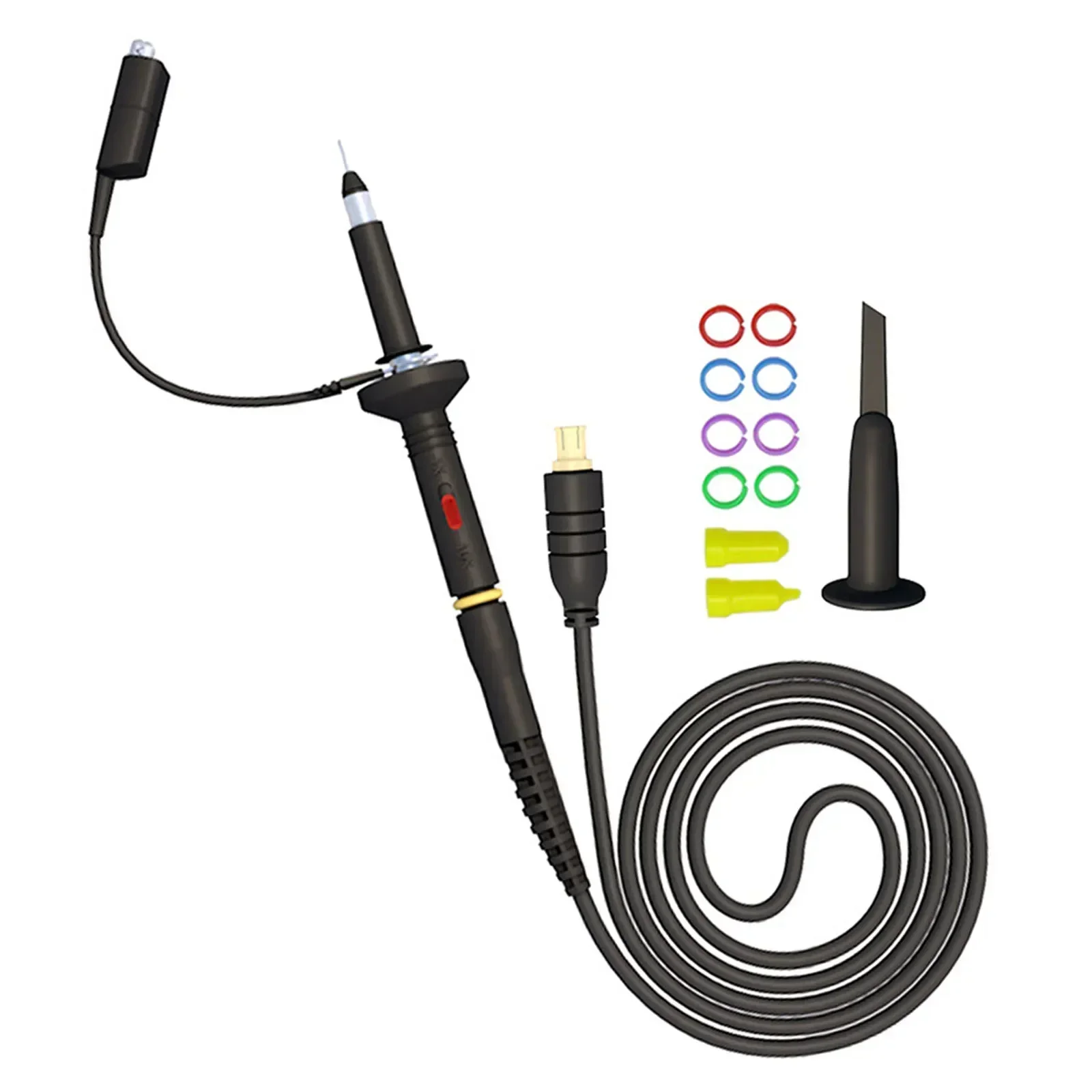 Kit de Sonda de Osciloscópio Mcx Mcx-b para Osciloscópio Portátil com Clipe de Sonda Anel de Marcação Tampa Protetora Gancho de Sonda