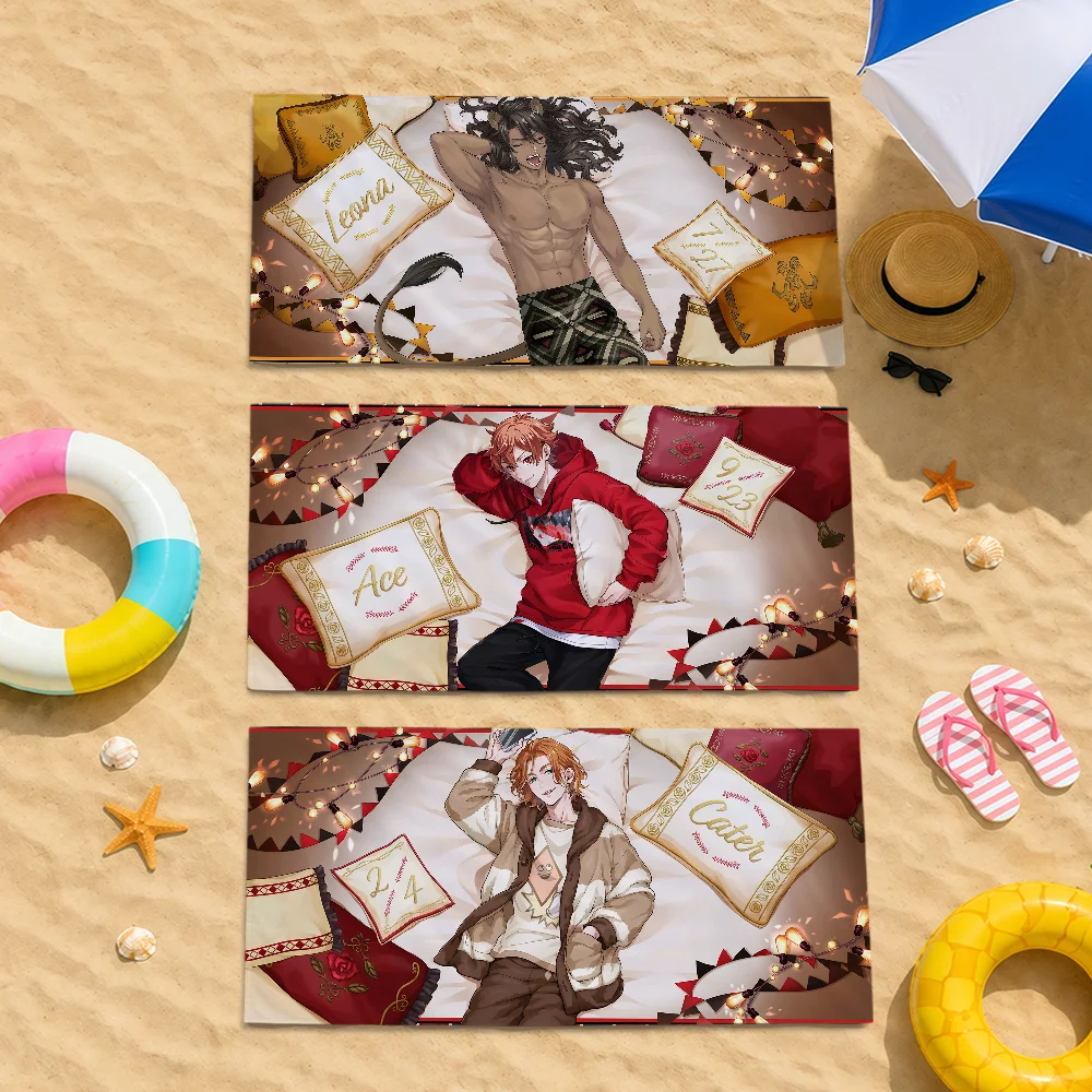 Cozy Card Art SSR T-Twisted Wonderland Ace Idia Towel Soft Quick Dry Beach Towels Gift Travel Bathing Spa Camp Sport Pool Gift