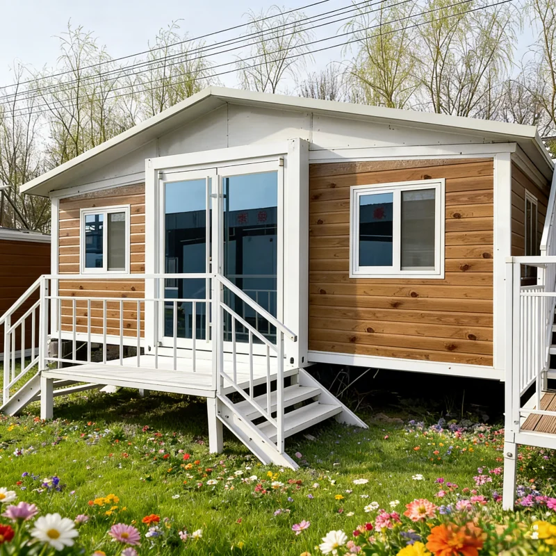 Luxury Custom 2-3 Room Expandable Folding Tiny House 20-30-40ft Expandable Container Full Bathroom Made Sandwich Panel for Villa