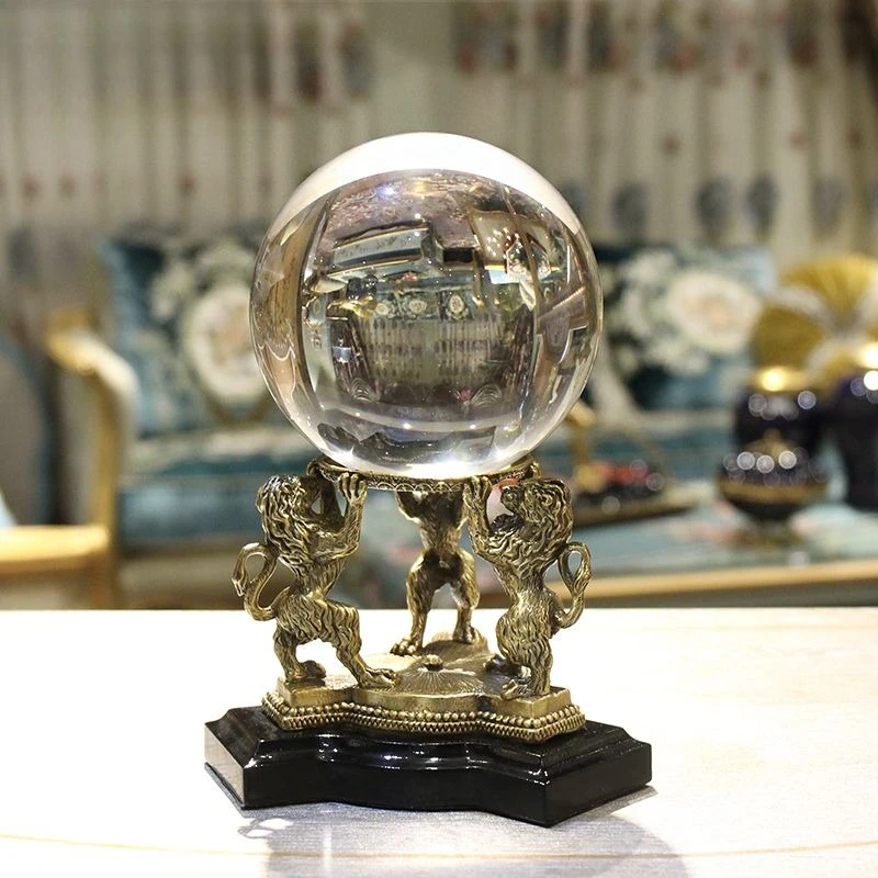Home soft decoration jewelry crystal ball ornament luminous creative living room decoration