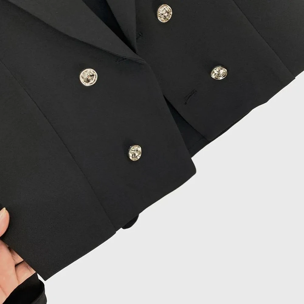 Mens Spring Jacket Rivets Padded Shoulders Ballroom Jacket Streetwear Fashion Nightclub Stage Performance  Top Men'S Wear 2026