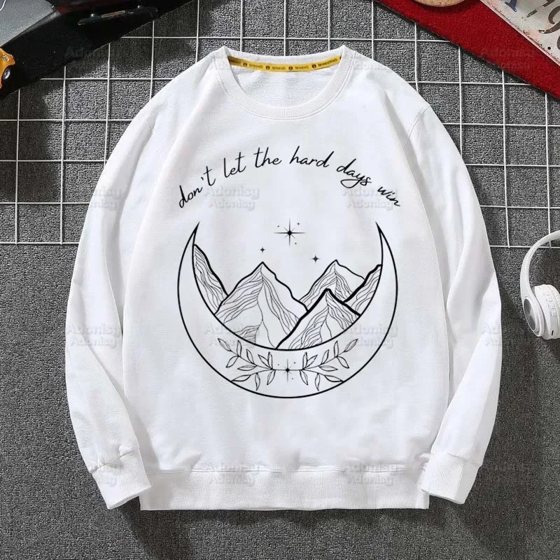 ACOTAR Newest Fashion Women Hoodies Fashion Autumn Casual White Funny Cartoon Print Streetwear Hip Pop Sweatshirts