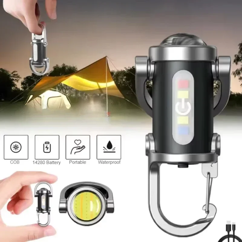 

2025 New Coming EDC Flashlight Keychain Waterproof Portable Ultra-high Brightness Keychains Outdoor Camping Torch