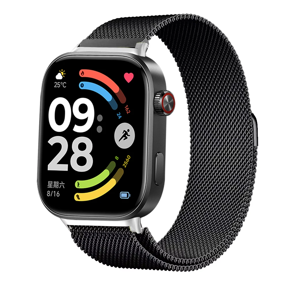 Milanese Loop Band For Redmi watch 4 5 6 Smartwatch Bracelet Xiaomi Mi band 8 9pro Wristband Replacement Metal Strap Accessories