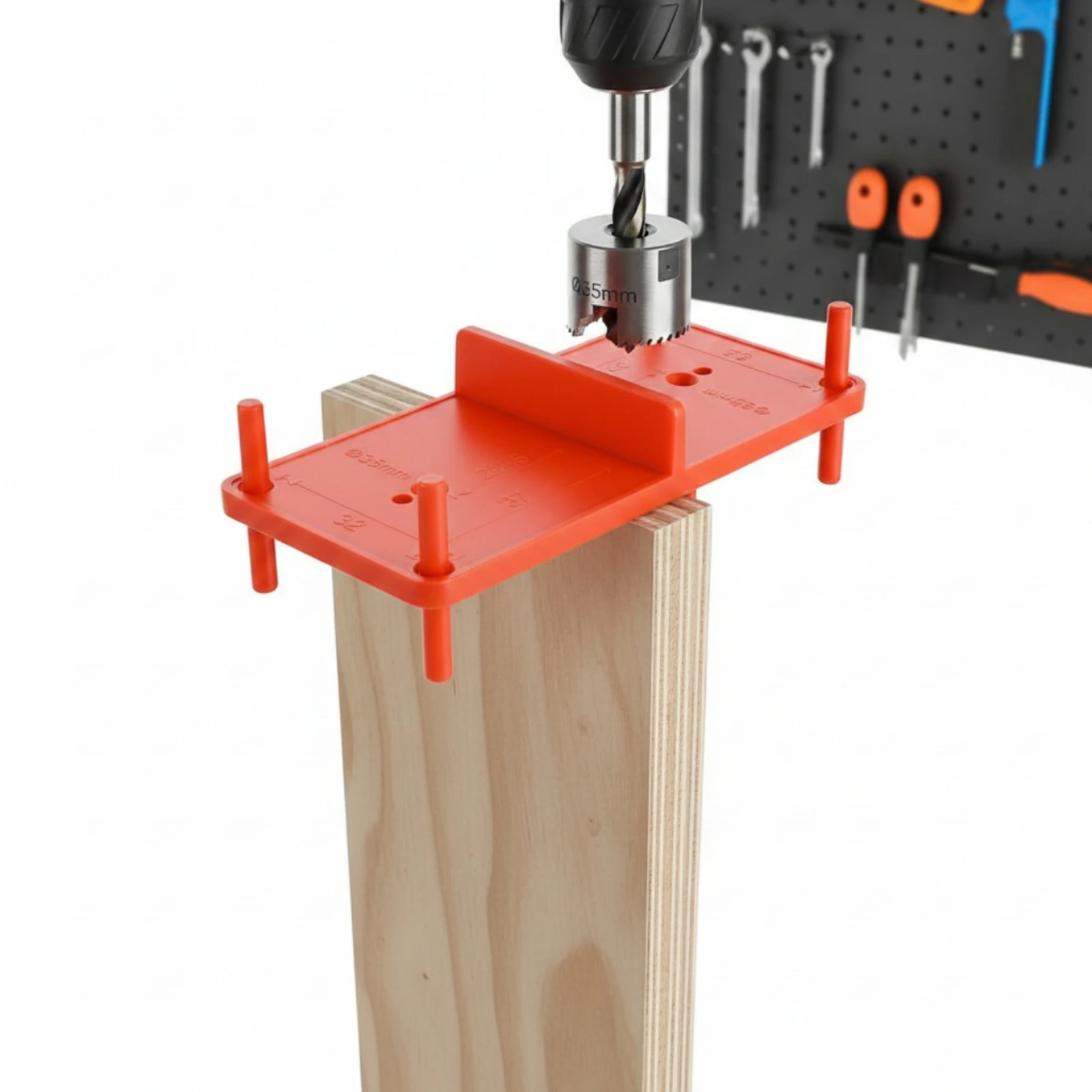 Cabinet Hinge Installation Jig No Measuring Cabinet Hinge Jig Hardware Tool Easy Alignment Plastic