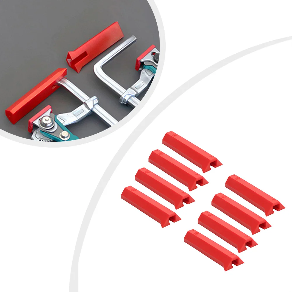 8Pcs Woodworking Track Clamp Protective Sleeve Chuck Kit Soft Rubber Sleeve  For Ratchet Track Clamps 10*3.5*1.6cm