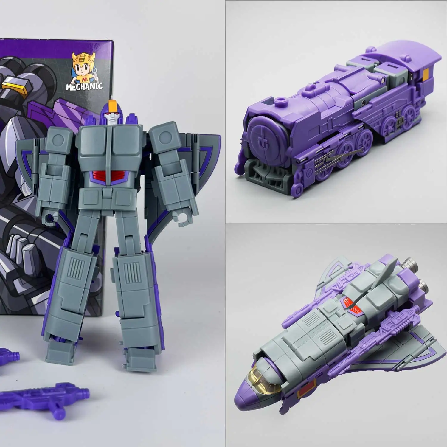 

MFT Transformation MS-20 MS20 12cm Iron Iron Sky Astrotrain Triple Changers G1 Warrior Action Figure Robot Toys