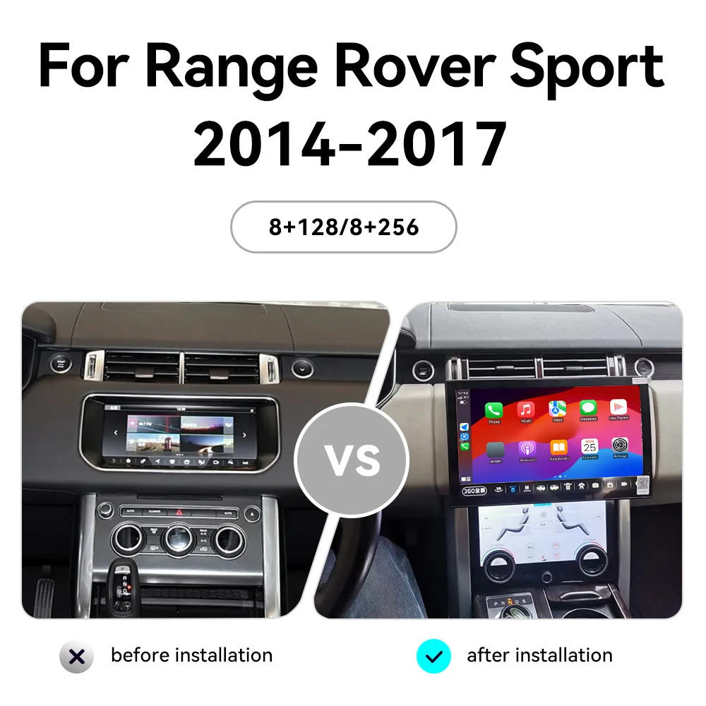 13.3'' Carplay for Range Rover Sport 2014-2017 Android 13 GPS Navigation Multimedia Player Auto Display Car Radio Head Unit