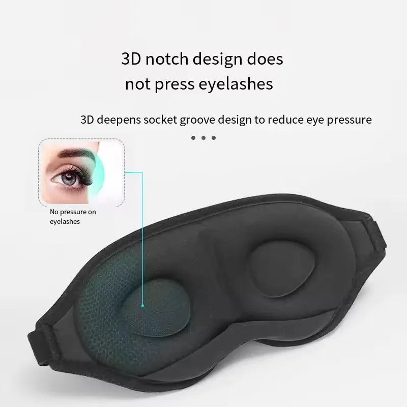 3D Sleeping Eye Mask No Intraocular Pressure Adjustable Travel Light Blocking Breathable Sleep Mask Patch Portable Eyemask Pad