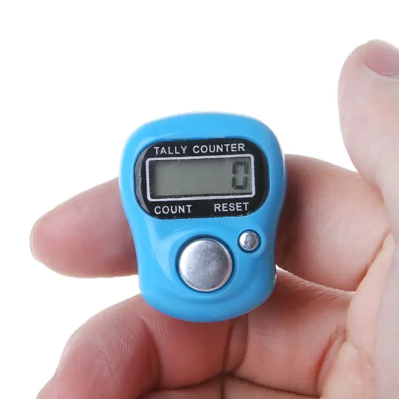 New Finger Counter LCD Electric Digital Display With Light Tally Counter Stitch Marker Sewing Knitting Weave Buddha Pray Soccer