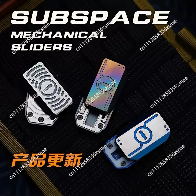 For Subspace Popping Shield Modular Mechanical Push Slider Metal Fidget Toy Portable Stress Relief Anti-Anxiety