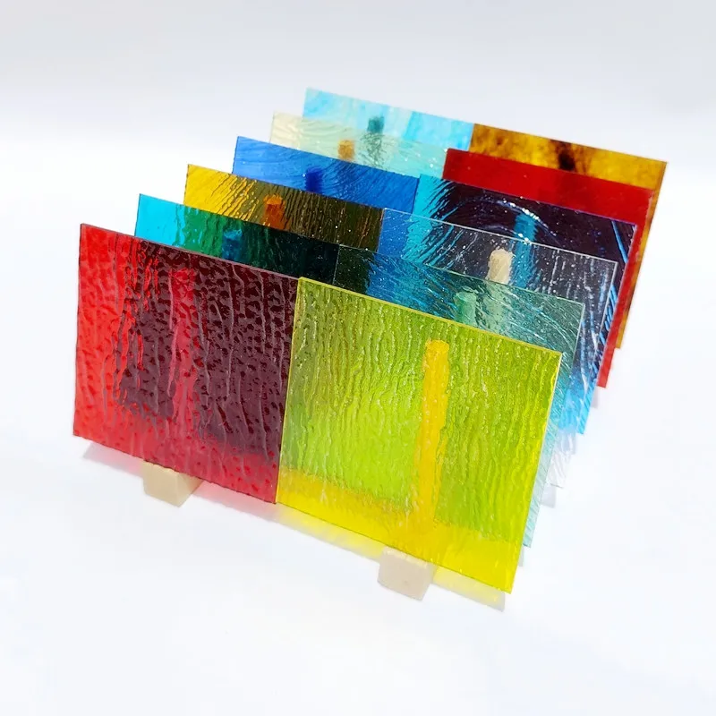 

12pcs 4X4in Multiple colors Transparent stained glass sheet diy mosaic tile glassstained glass supplies crafts and art supplies