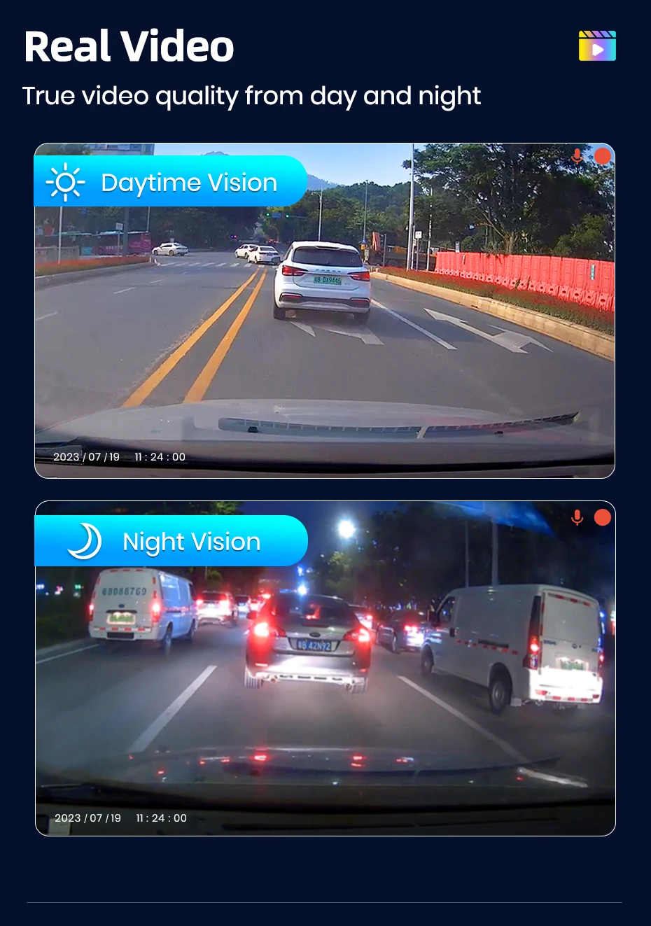 Awesafe Neue 1080P Dashcam Adas Mini Auto-DVR 120 ° Fov Auto-Video-Recorder, versteckte Dashcam für Android, unterstützt Rückfahrkamera – Detail 3
