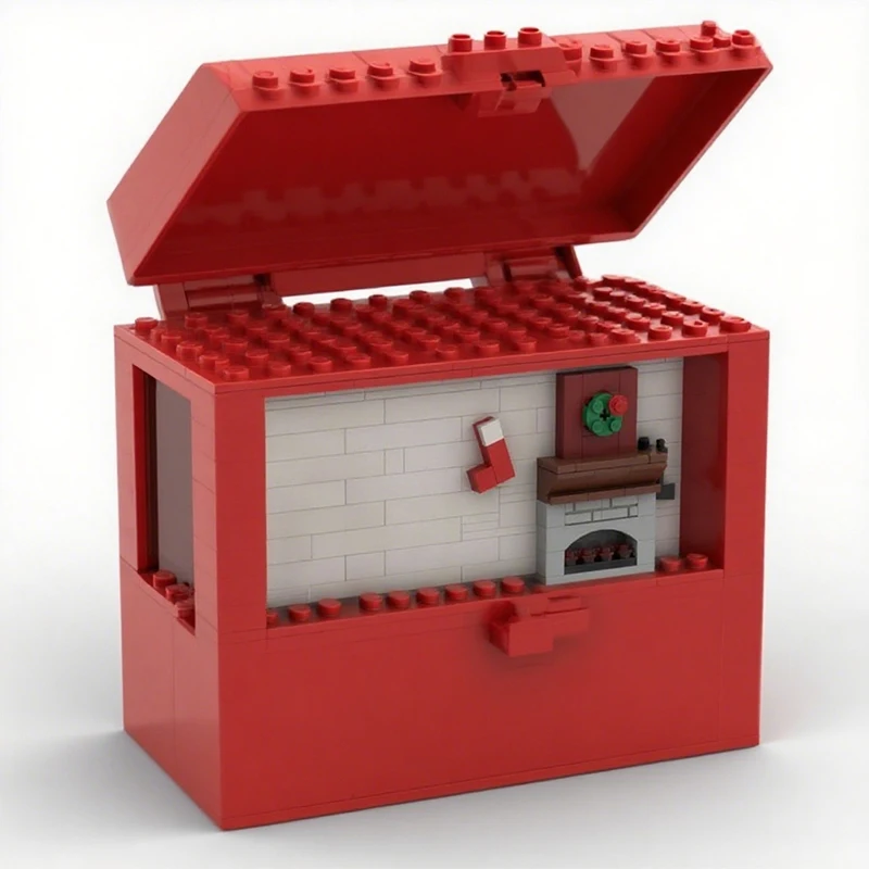 

290pcs MOC writing case Seasonal Building Blocks Christmas Gift Educational Early Learning STEM Set Perfect for Beginners