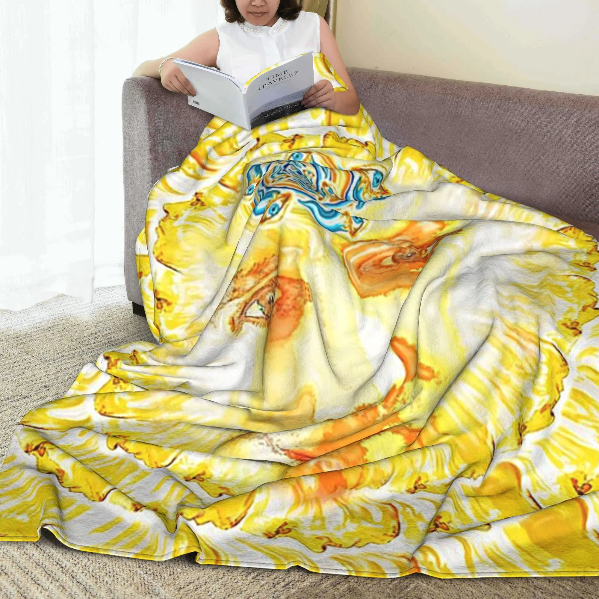 

RepeatingVisions Blanket Lightweight Flannel Sofa Throw Blanket for Home Bedroom Office Throws Bedspread Quilt