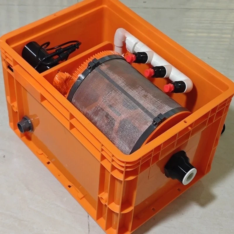 1pcs Automatic Small Turnover Box Fish Tank Filter Backwashing Sewage Discharge Design 40*30*25