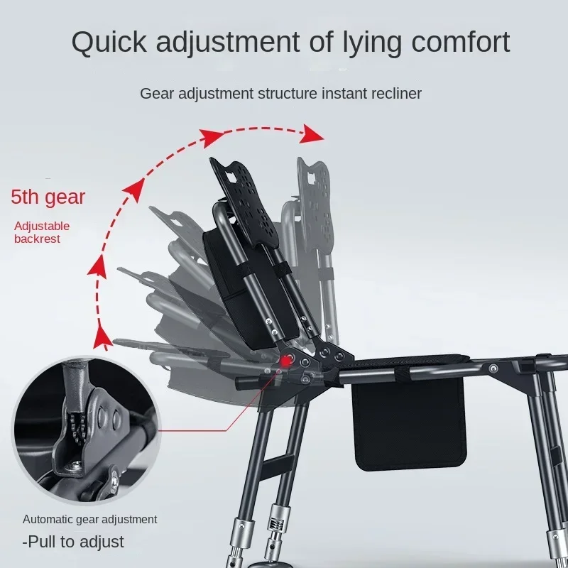 Hot salesPortable Fishing Folding Portable Multi-Functional Lamp Lightweight Aluminum Alloy Table Seat Multi-Terrain Wild Fishin