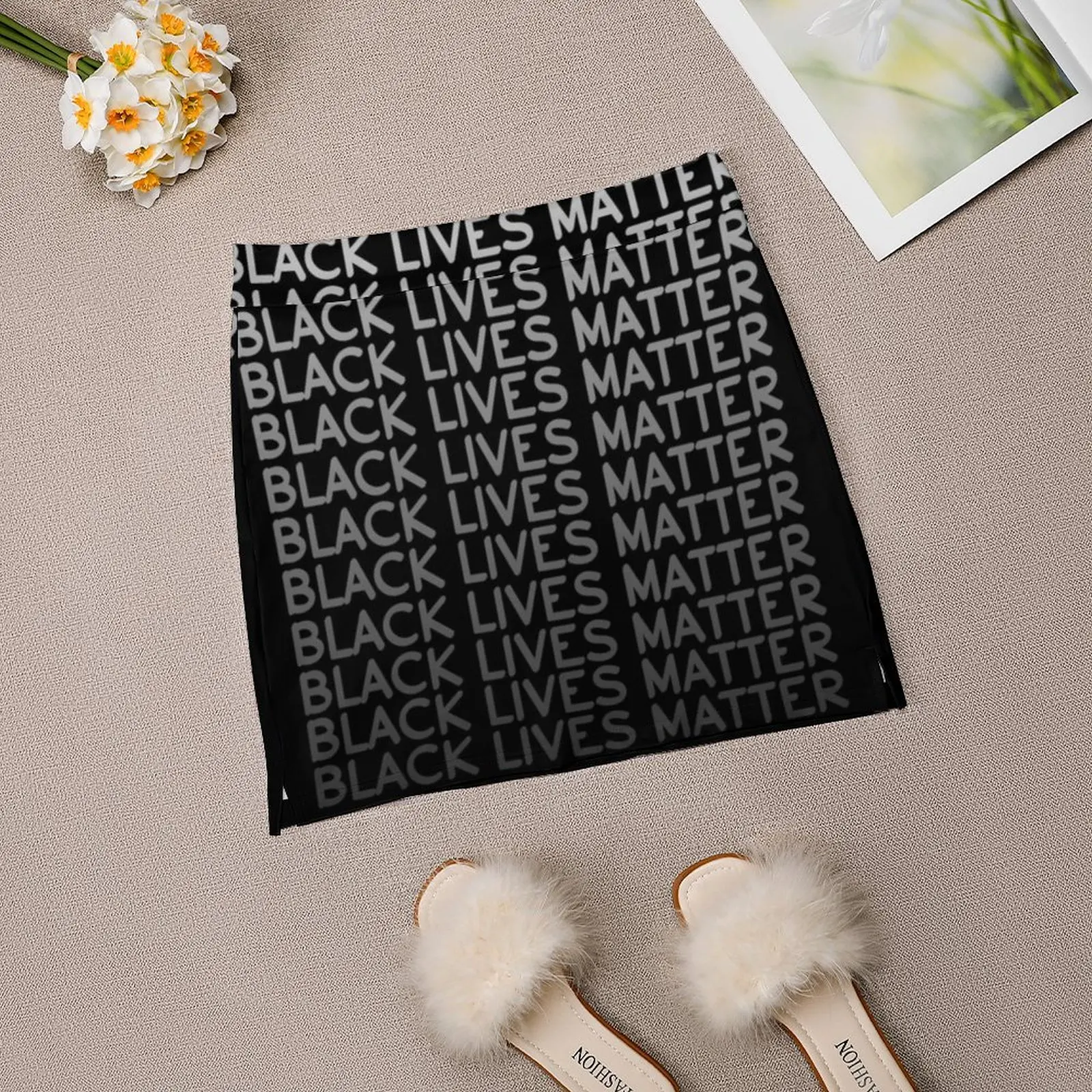 Black Lives Matter Woman – Mini jupe pantalon, tenue de bureau, courte, George Floyd, je ne peux pas respirer la vie noire, 2022