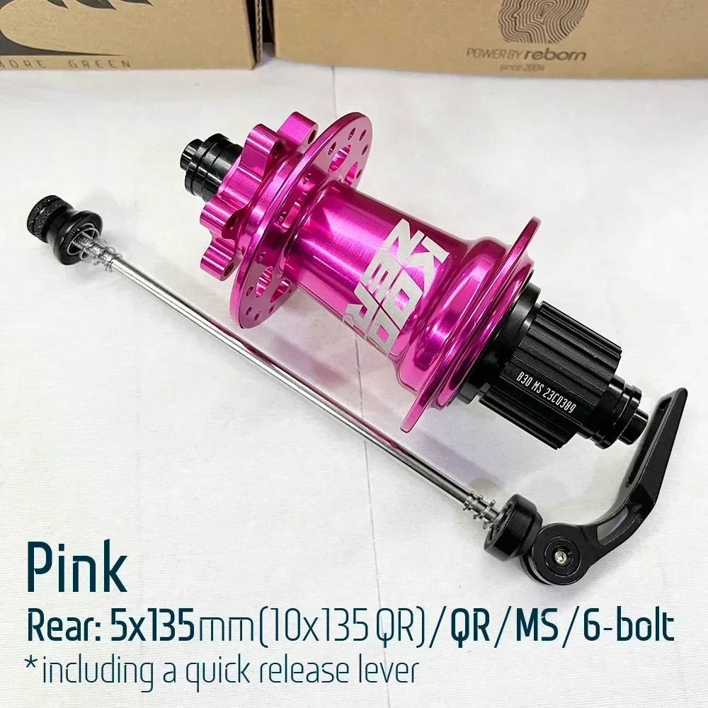 KOOZER XM490 ピンク ハブ 未使用 クイック 100/135 32h Koozer XM490 pro Micro Spline Mtb hubs k7 cube rear noisy 28 32 36