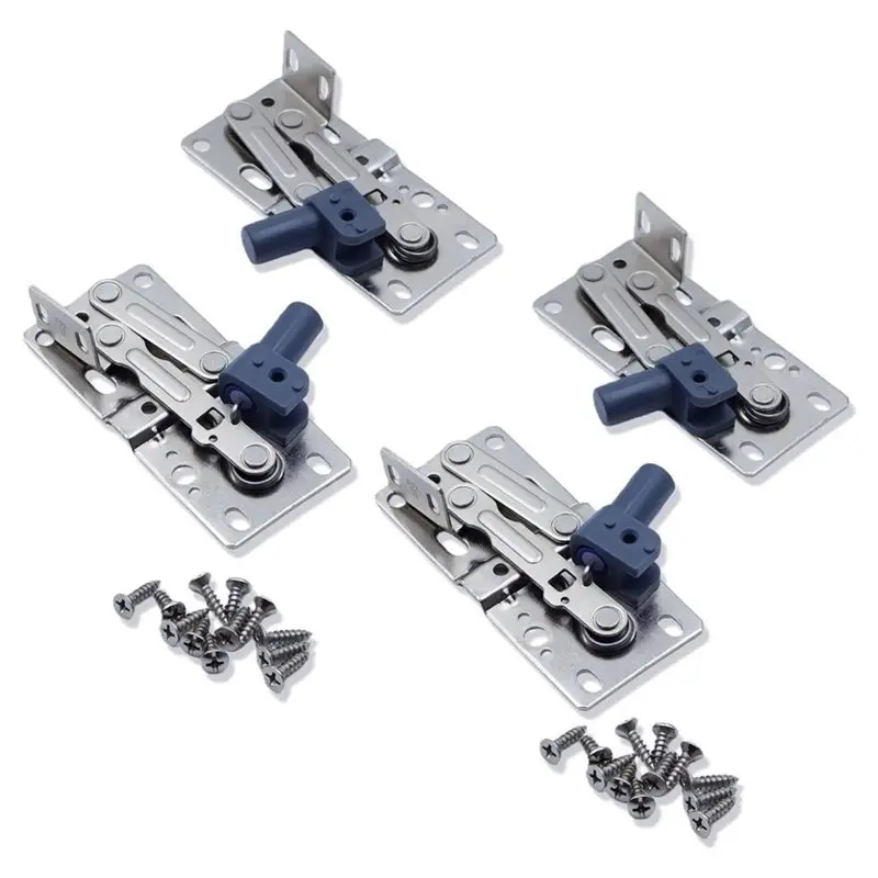 IALJ-Soft-Close Heavy-Duty For Kitchen/Bathroom Cabinet Hinges 4-Pack, Silent Tip Out Tray& Self-Closing Pivot Hinges