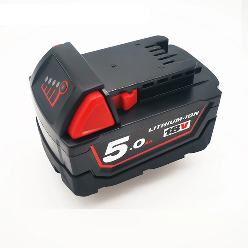 18V 5Ah 6000mAh Li-ion Tool Battery for Milwaukee M18 48-11-1815 48-11-1850 2646-20 2642-21CT Repalcement Rechargeable Batteries