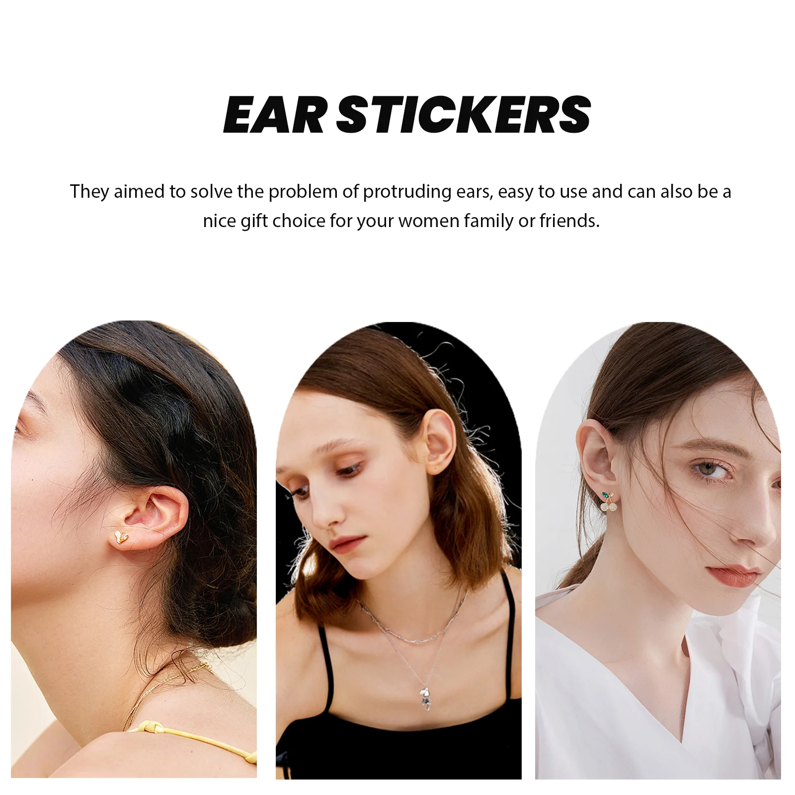 60pcs Ear Stickers Silicone Ear Stickers Discreet Protruding for Ear Corrector ear tape cosmetics ear sticker