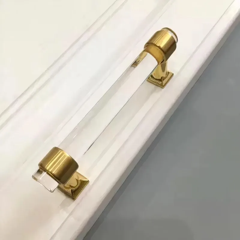 

Premium cabinet parts and accessories, gold acrylic handles and tie rods