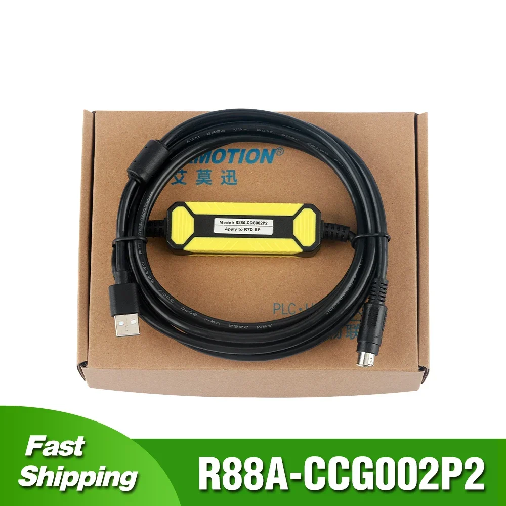 R88A-CCG002P2 For Omron R7D-BP Series Servo Driver Debugging Cable Download Line RS232 Port Cable