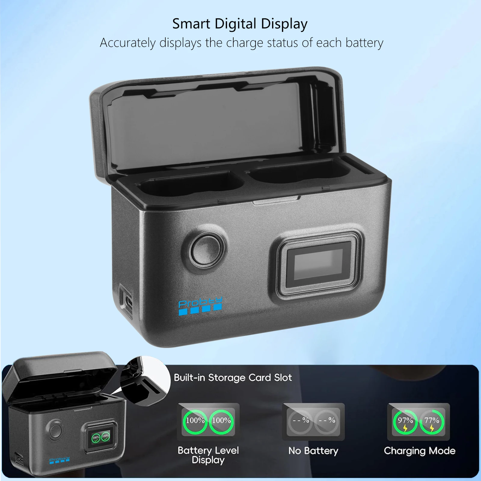 Dual Slot Battery Charger NP-FZ100 FW50 LP-E6NH LP-E17 EN-EL15c EN-EL25 DMW-BLK22 For Sony Canon Nikon Panasonic