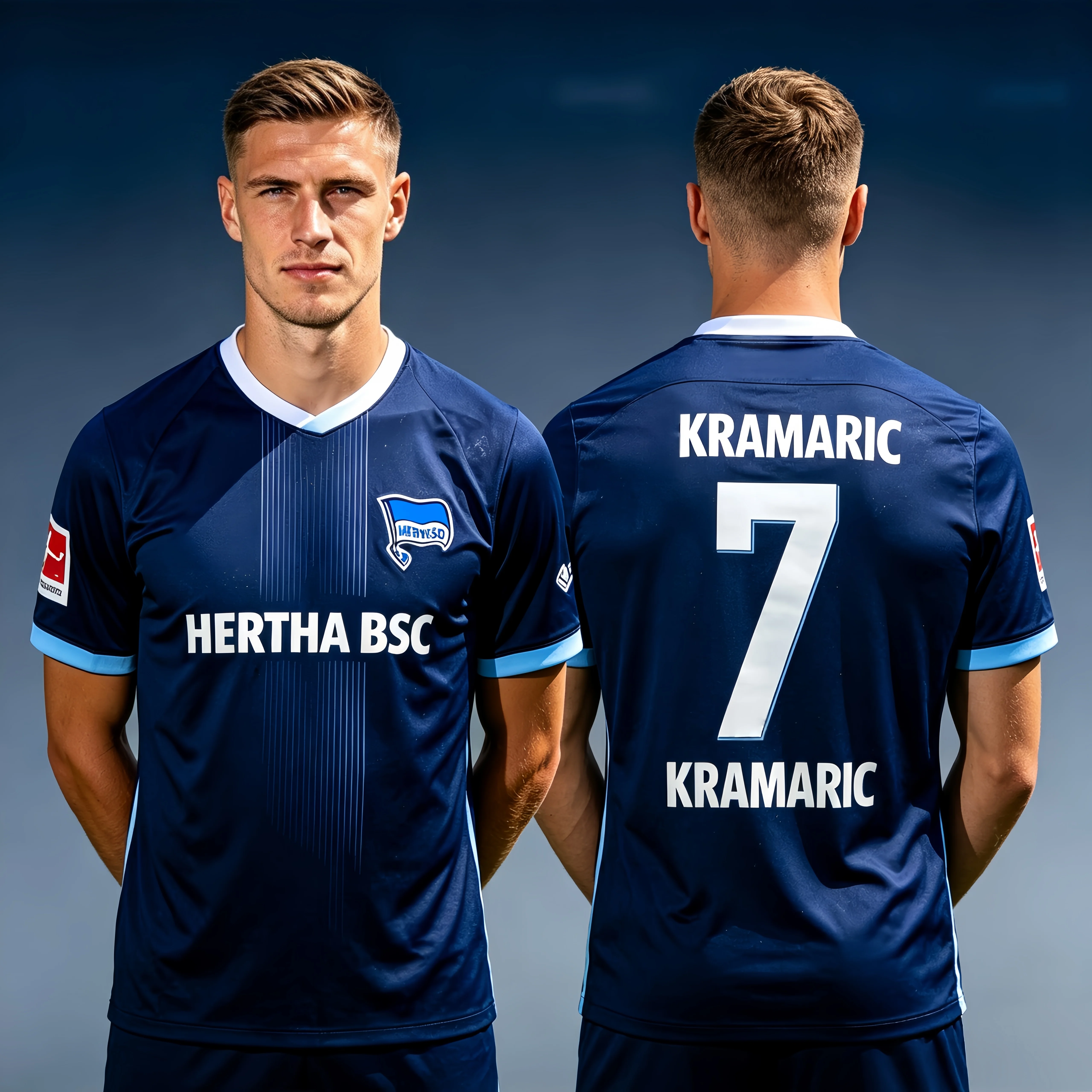 2026 New Casual Sports T-Shirt Men Women Germany Hertha BSC Soccer Jersey Home Away Adult  Trainning T-shirts