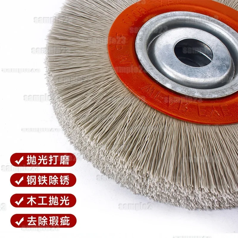 180-800 Grit Ceramic Fiber Polishing Wheel 80-200mm Deburring Polishing Brush Wheel Copper Aluminum Gear Tool Wood Polishing