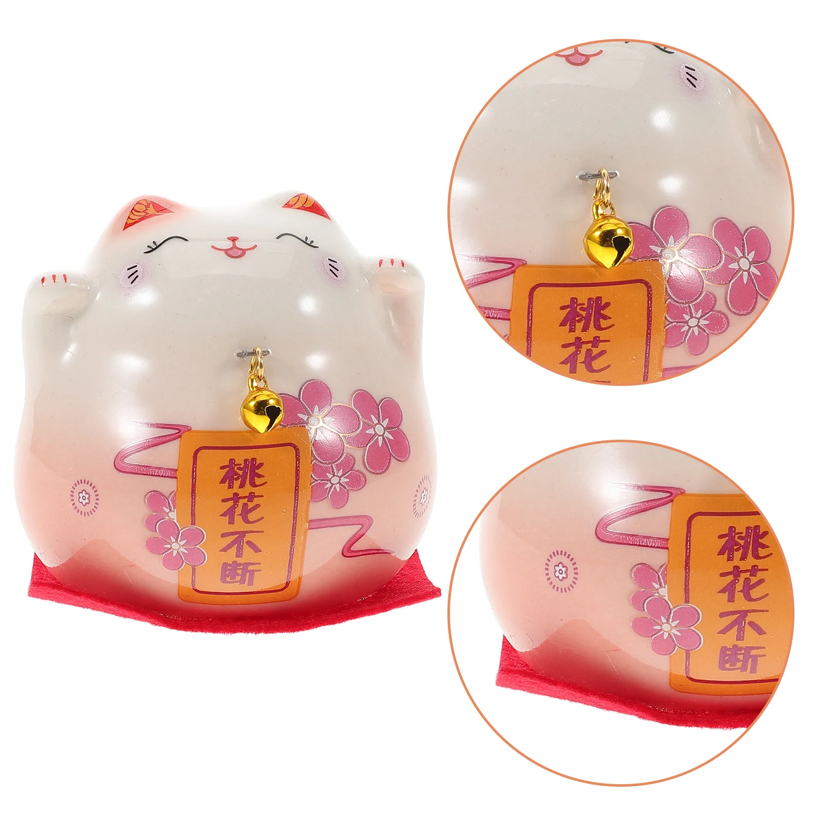 

Ceramic Fortune Cat Home Office Decor Cute Desktop Ornament Miniature Animal Statue Lucky Ceramic Craft Cat Statue Home Decor