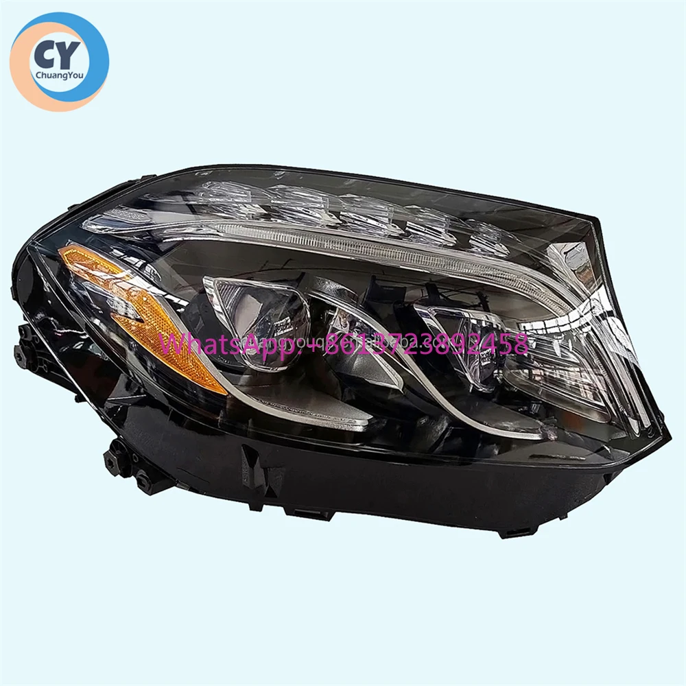 

For Mercedes-benz GLS63 AMG X164 Headlight Lens 2016-2019 Original LED Tall Headlamp GLS400 350d 500 USA GLS550 Geometric Light