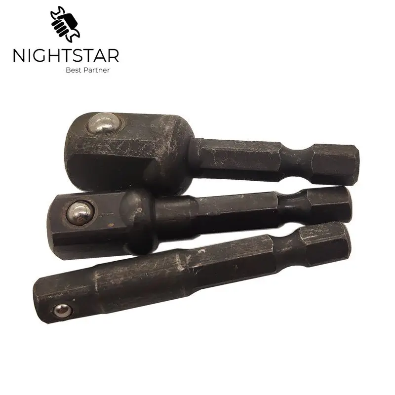 Krechtige-Juego de adaptadores de taladro de 4 piezas, 3 piezas, 1/4 ", 3/8", 1/2 ", enchufe cuadrado, destornillador de ángulo recto de 105 grados, herramientas manuales