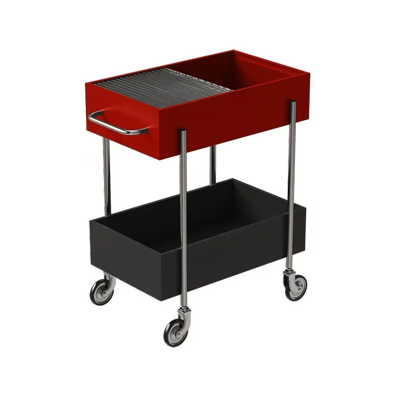 

Multi-layer dopamine home storage removable sofa side food medieval with wheel rack