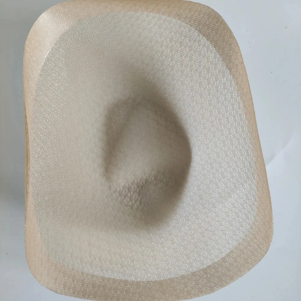 Two Layer Of Lace Net And Diamond Net With Edge Pre Glued Lace  Wig Cap For Crocheting Hairpieces And Wigs