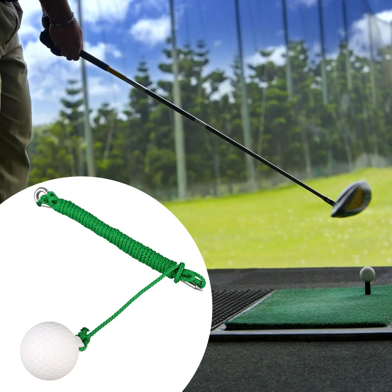 Golf Training Aid Swing Practice Rope Ball Golfing Equipment Golf Mechanic Marker for Golf Home Supplies