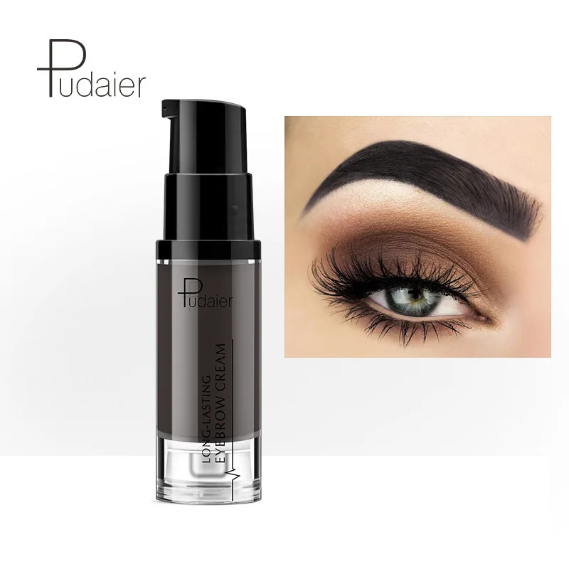 Pudaier Make Up Eye Brow Eyebrow Gel Natural Long Lasting Paint Eyes brow Tint Enhancer Brown Black Eyebrow Pencil Gel Makeup