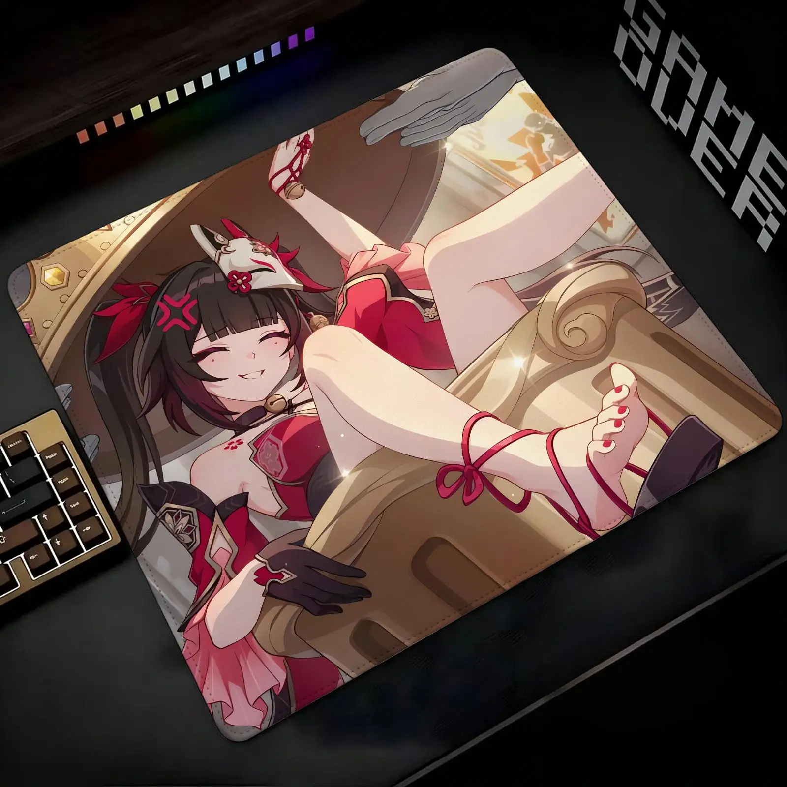 Mouse Pad Regular gaming mouse pad Office mouse pad Laptop desk mat Stitched edge S/M/L size mouse pad  Honkai Star Rail Sparkle