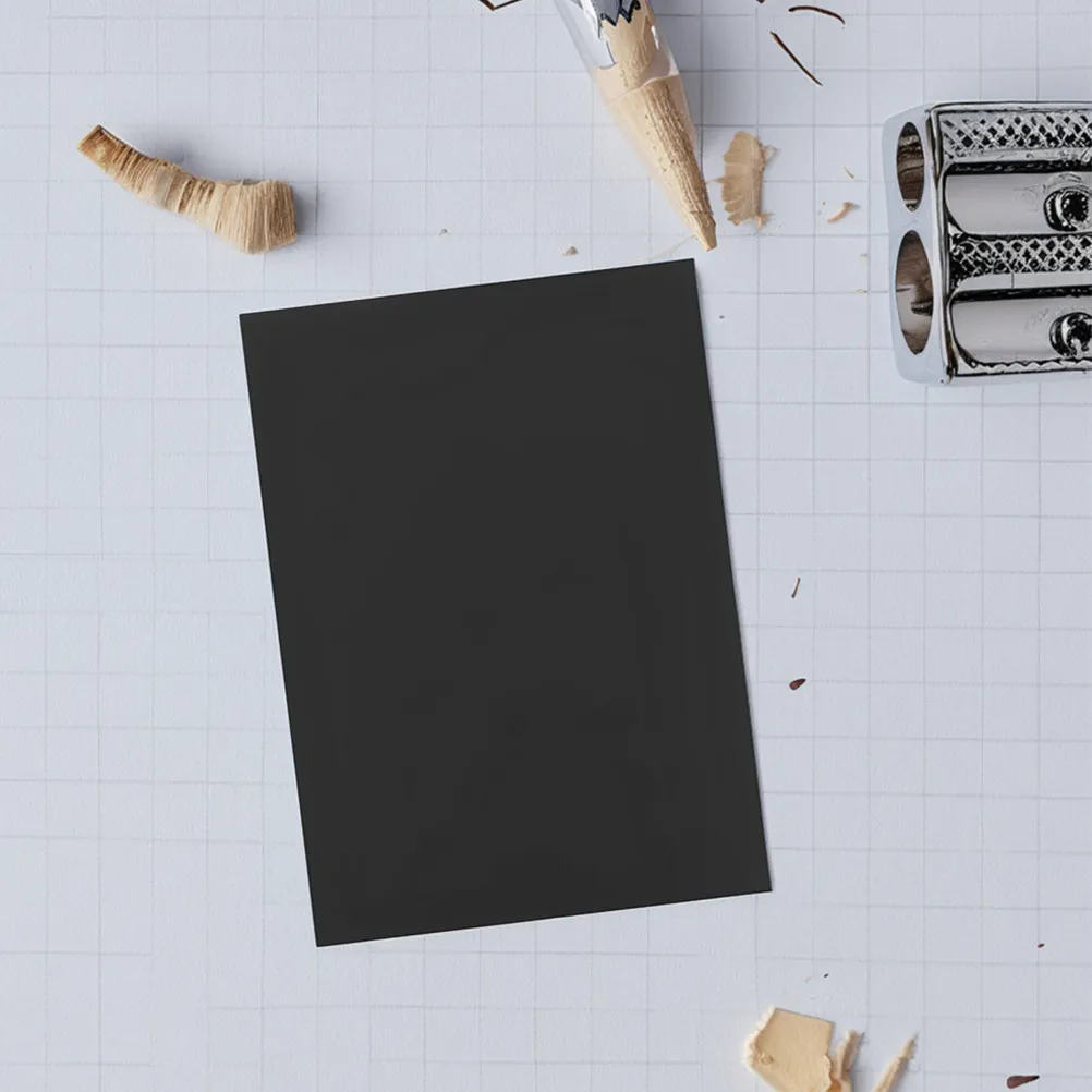 Black Cardstock Paper A4 250Gsm Thick Sturdy Craft Paper for Scrapbooking Greeting Cards Invitations Calligraphy Drawing Office