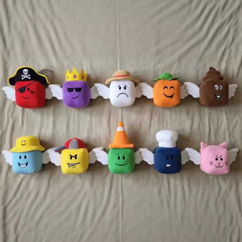 2026 Lucky Block Plush Toy Cute Kawaii Game Style Plushie Soft Stuffed Cube Doll Kids Gift Room Decor Collectible New