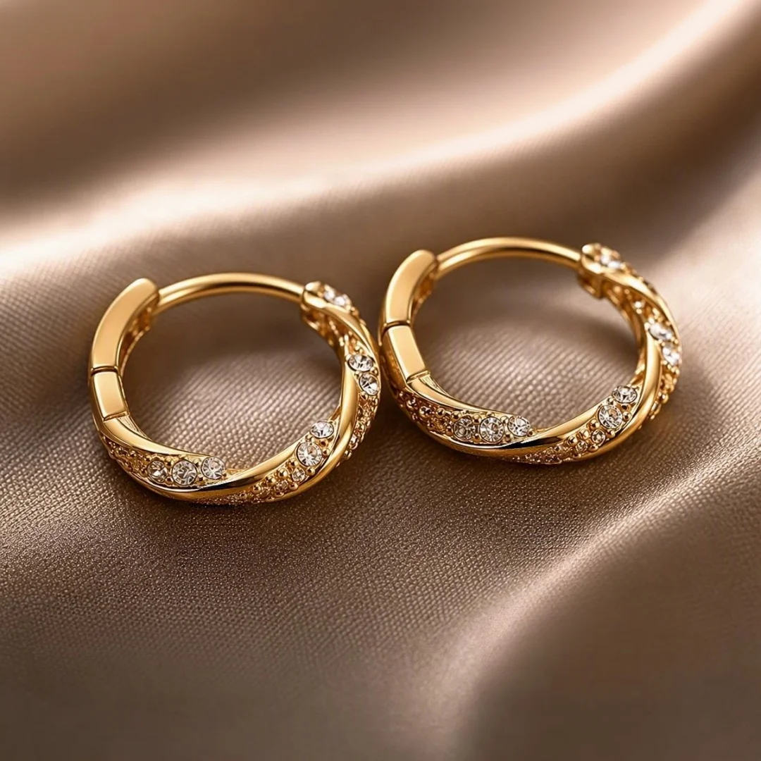 New 925 Sterling Silver Earrings 18K Plating Classics for Women Luxury Wedding Jewelry Elegant Female Accessories Fashion Gift